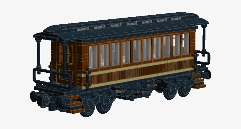 Lego Train Old Time Passenger Car - Scale Model, transparent png download