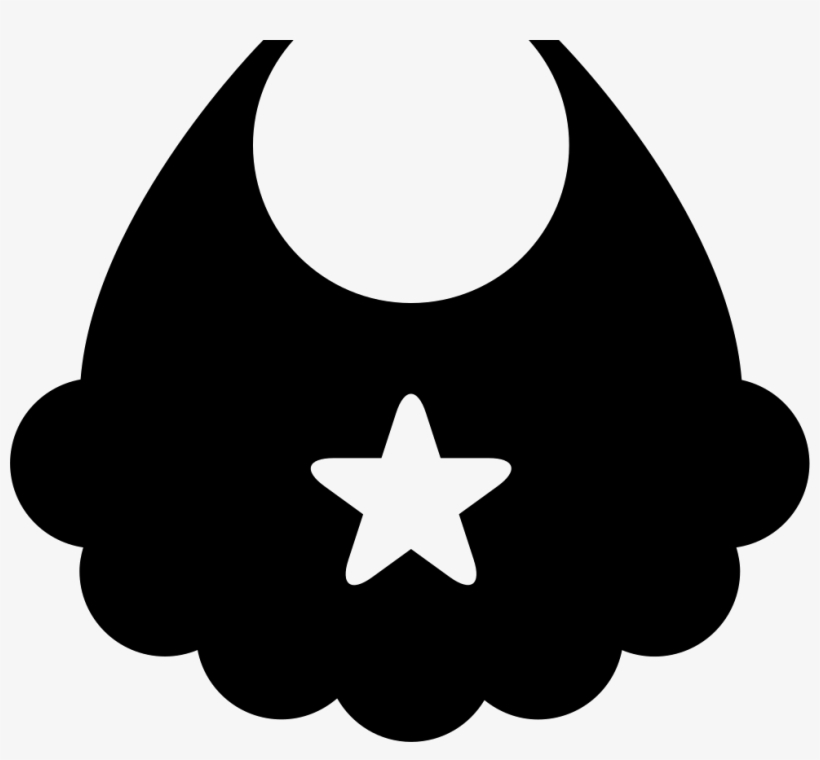 Female Baby Bib With A Little Star Comments - Bib, transparent png download
