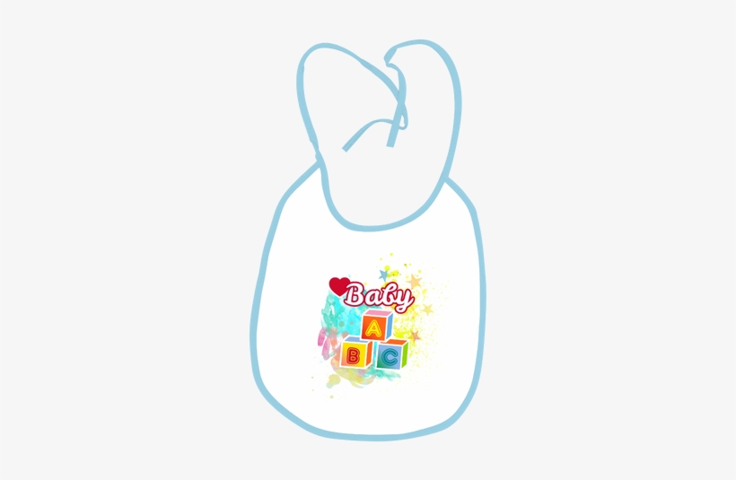 Sublimation Baby Bib With Color Ring And String- Blue - Infant, transparent png download