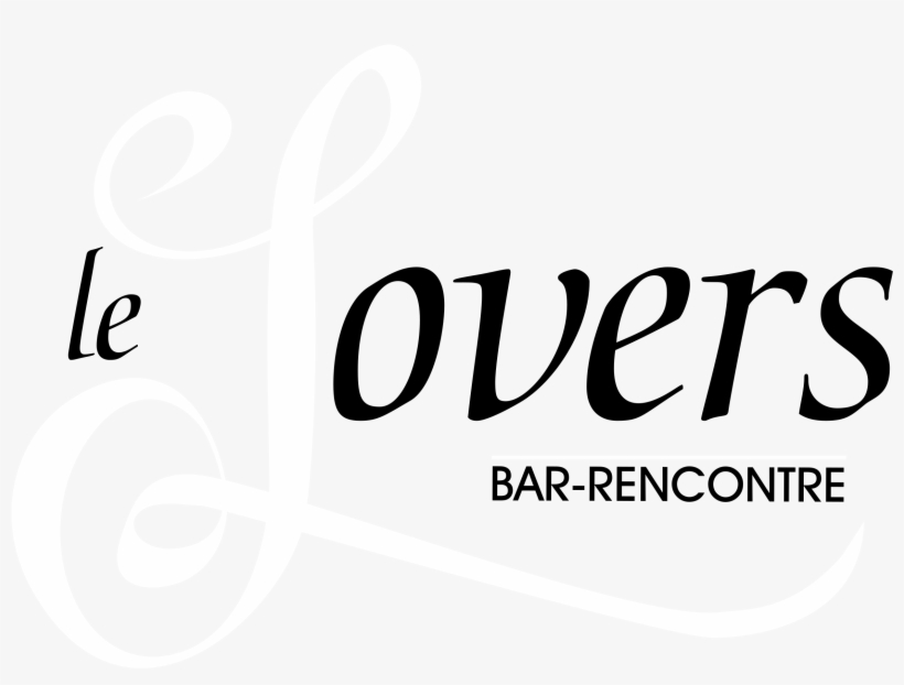 Le Lovers Logo Black And White - Scalable Vector Graphics, transparent png download