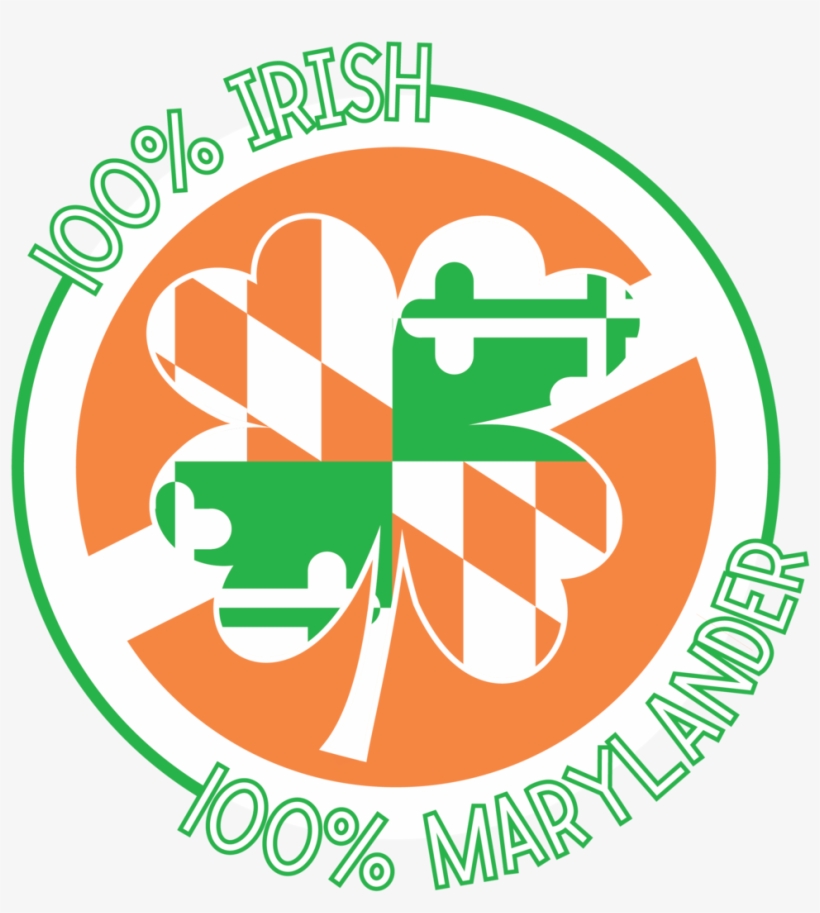 Md Flag Shamrock - Maryland, transparent png download