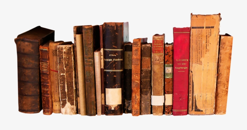 Books In A Row - Row Of Books Free, transparent png download