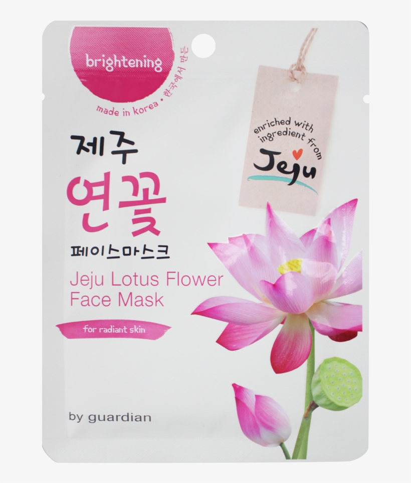 Guardian Jeju Lotus Flower Face Mask 1s - Facial, transparent png download
