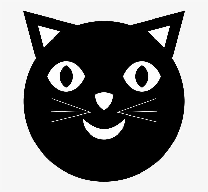 Jpg Freeuse Library Black Face By Binary On Deviantart - Black Cat Face Clipart, transparent png download