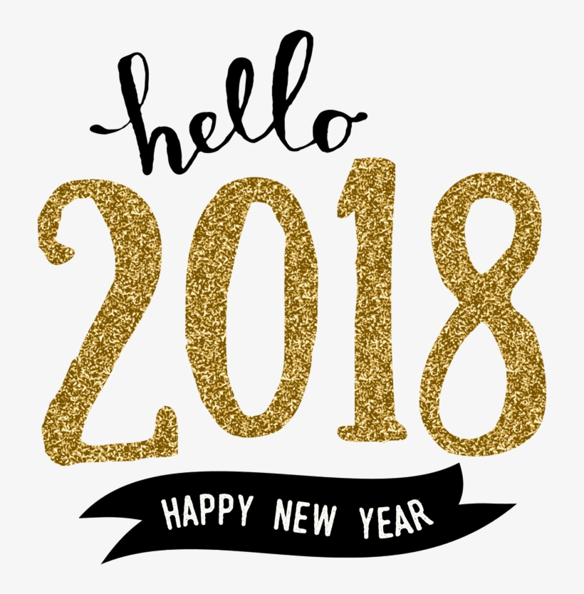 Hello 2018 Fancy Writing, transparent png download