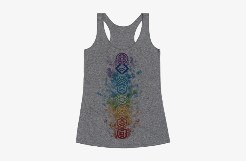 Watercolor Chakra Symbols Racerback Tank Top - Gorgeous Ladies Of Wrestling Shirt, transparent png download