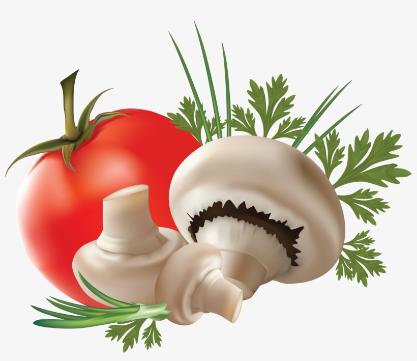 Free Png Mushroom With Tomato Png Images Transparent - Шампиньоны Вектор Пнг, transparent png download