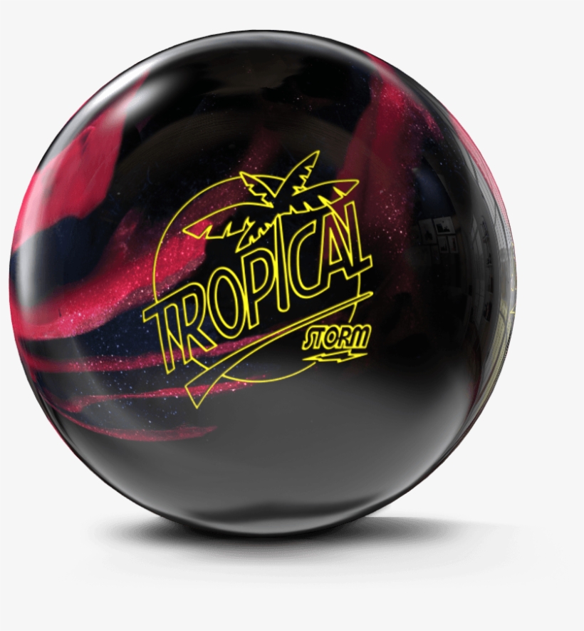 Black/cherry Tropical Png - Tropical Storm Bowling Ball Cherry, transparent png download