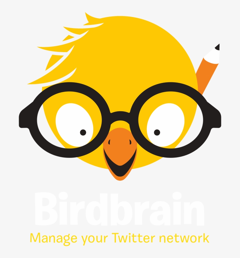 Birdbrain Manage Your Twitter Network - Bird Brain Logo, transparent png download