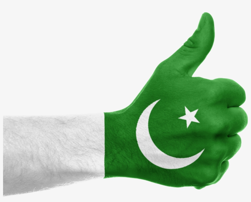 Pakistan Flag Hand Thumbs Up 641446 - Pakistan Flag Hand Png, transparent png download