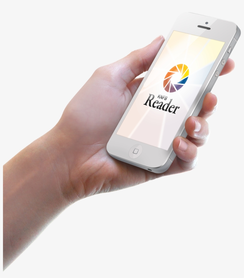 Phone In Hand Png Image - Knfb Reader, transparent png download