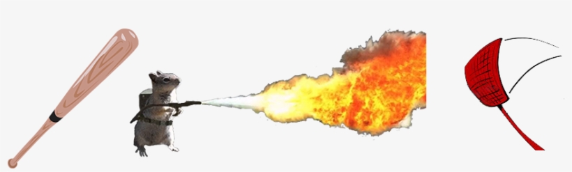 The Two First Characters Of The Game Are Dogs And Squirrels, - Flame, transparent png download