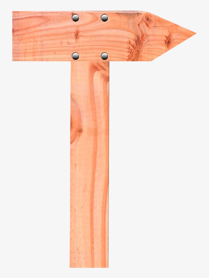 Wood Sign Red Arrow, Simple Wood Sigh Arrow Symbol - Arrow, transparent png download