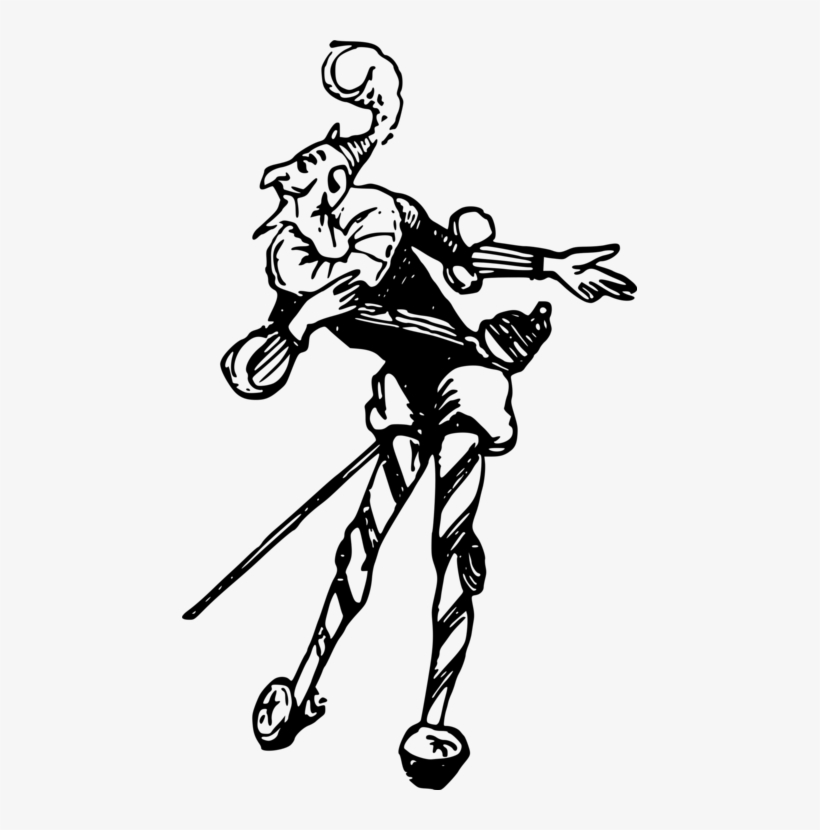 Jester Drawing Comedian Clown Art - Desenho Bobo Da Corte, transparent png download