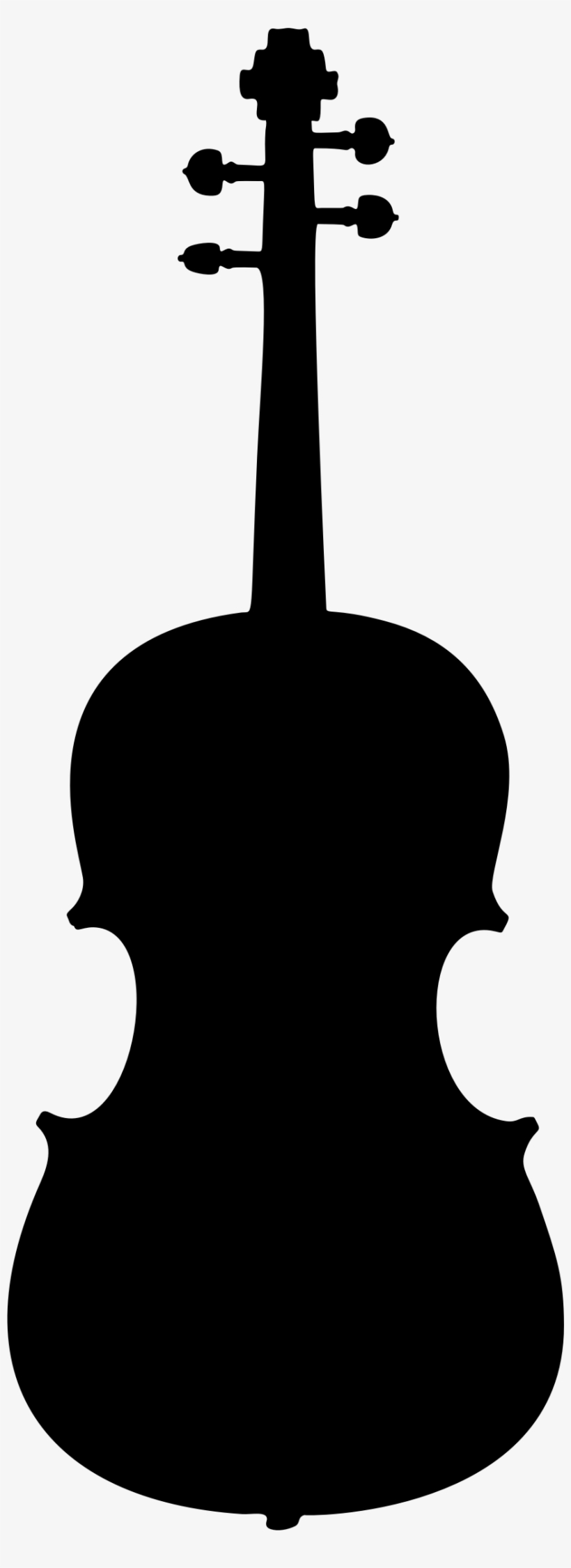 This Free Icons Png Design Of Detailed Violin Silhouette, transparent png download