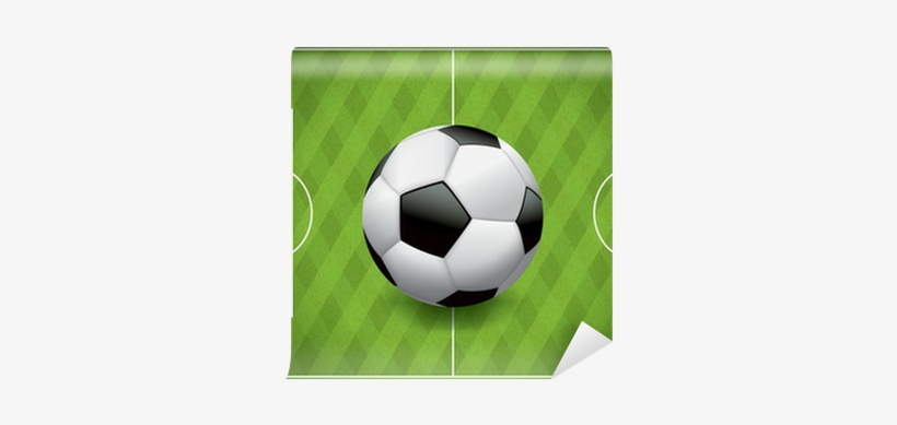 Soccer Ball On Textured Field Wall Mural • Pixers® - Ball, transparent png download