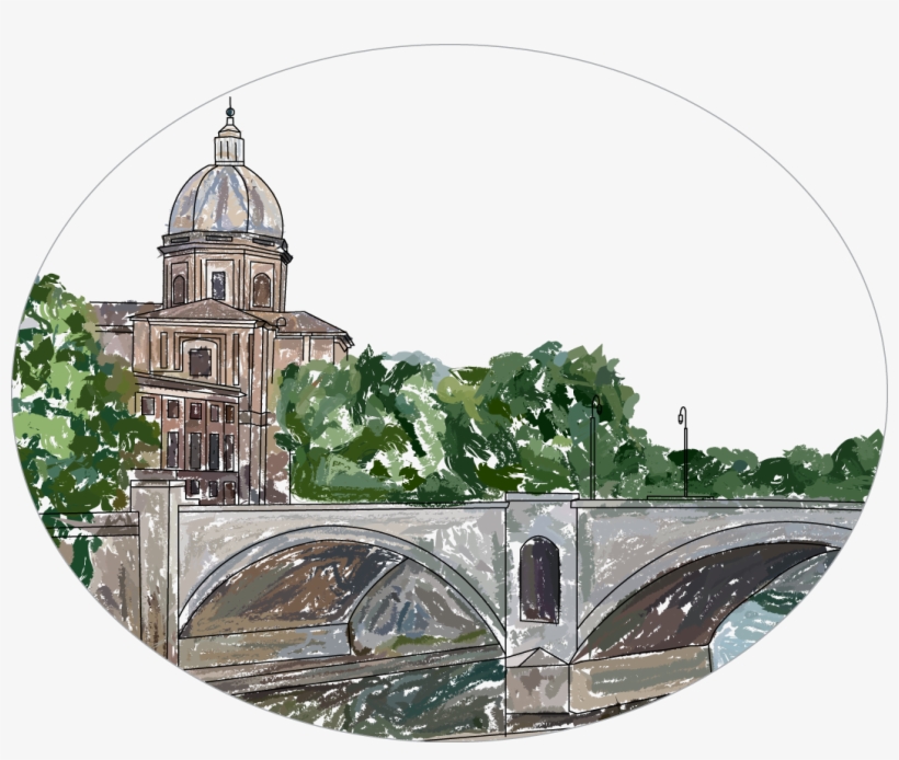 Illustration Toscana - Arch Bridge, transparent png download