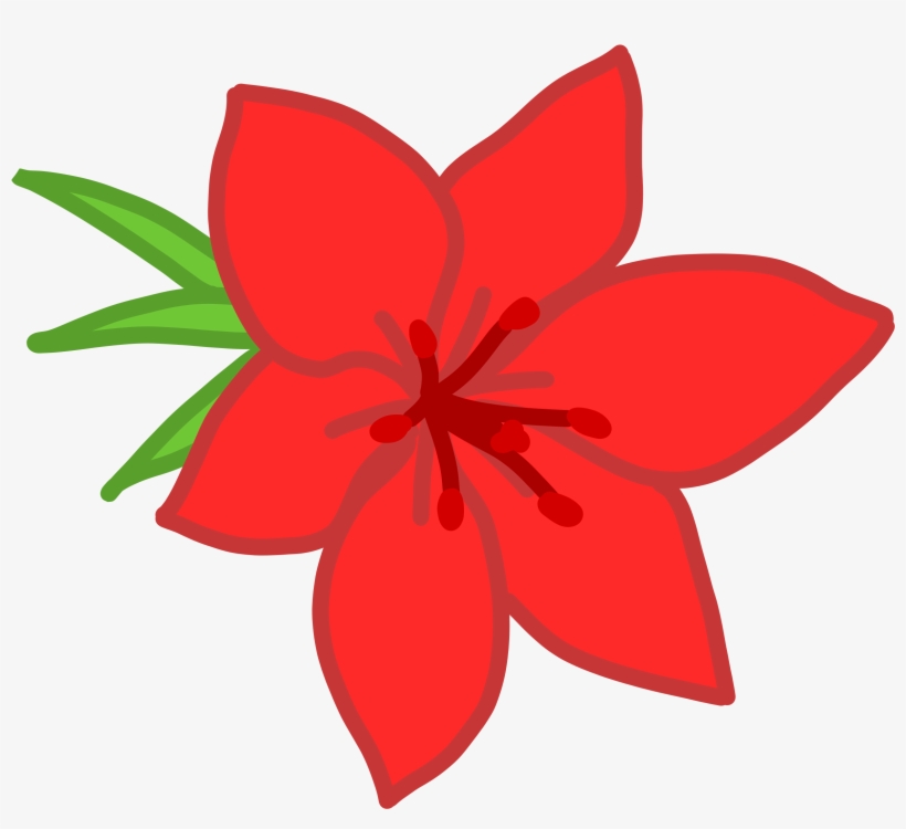 Art - Red Flower Vector Png, transparent png download