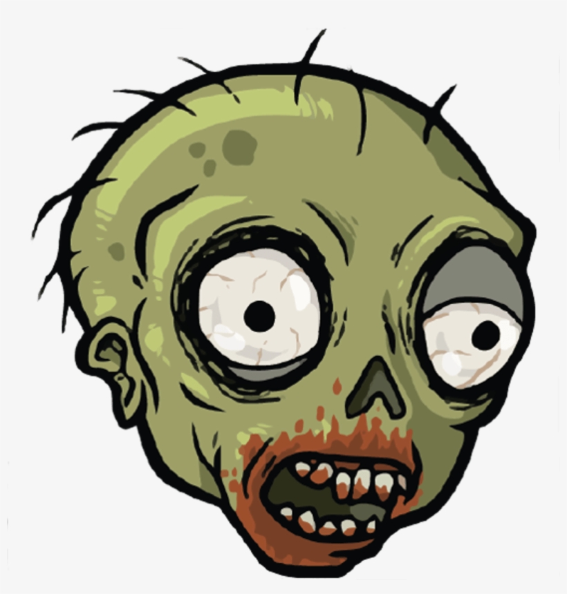 Zombie Icon From Zombie Smasher Defense - Zombie Face Cartoon Png, transparent png download
