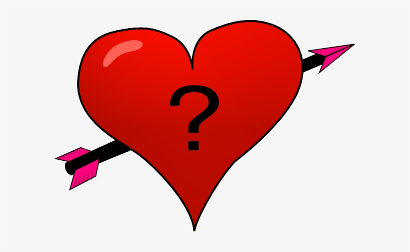 How To Set Use Valentine Heart Arrow With Question, transparent png download