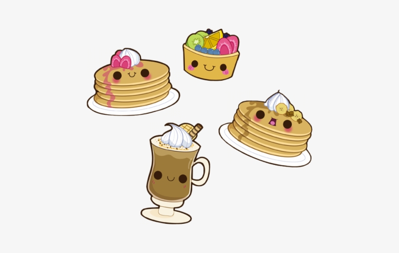A Happy Breakfast - Cute Food Png, transparent png download