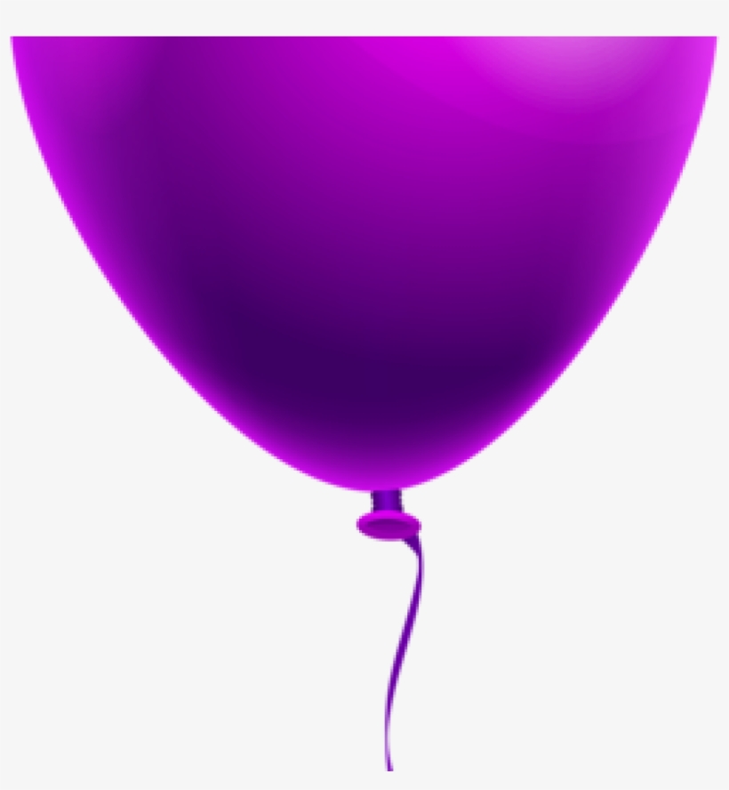 Balloon Clipart Single Purple Balloon Png Clipart Image - Balloons Transparent Purple Background, transparent png download