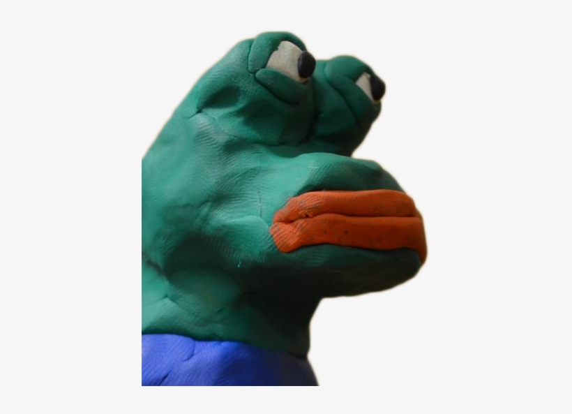 Plasticine Sad Frog Pepe Frog - Pepe The Frog Sculpture, transparent png download