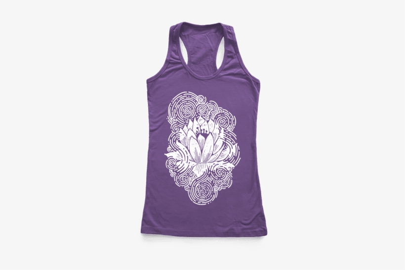 Lotus Flower Racerback Tank Top - Pansexual Shirts, transparent png download