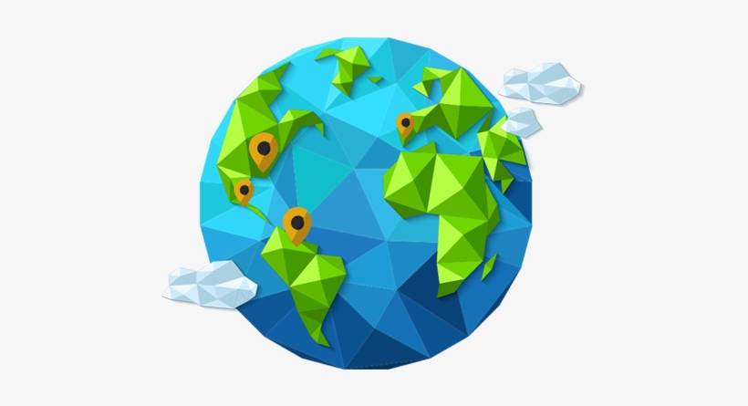 No Matter Where You Come From, Who Your Target Audience - Earth Polygon Png, transparent png download