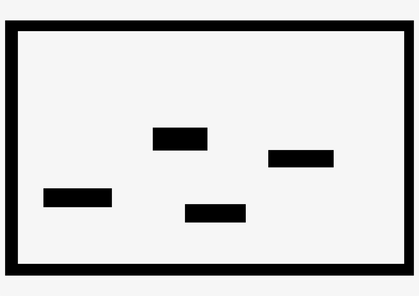 This Has A Black Border Around The Screen And Smaller - Monochrome, transparent png download