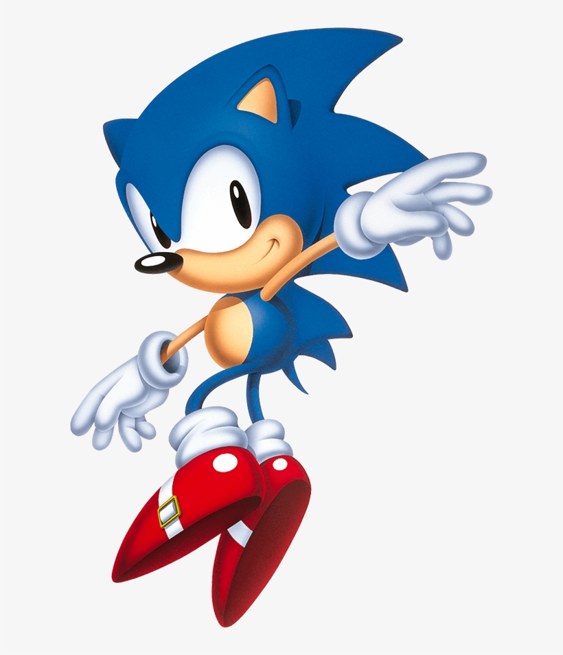 A Picture Of Sonic From The Sonic Website - Sega Sonic & Tails, transparent png download