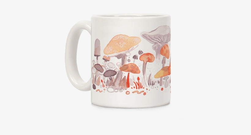Mushroom Garden Pattern Coffee Mug - Mushroom Garden Pattern Tote Bag: Funny Tote Bag From, transparent png download