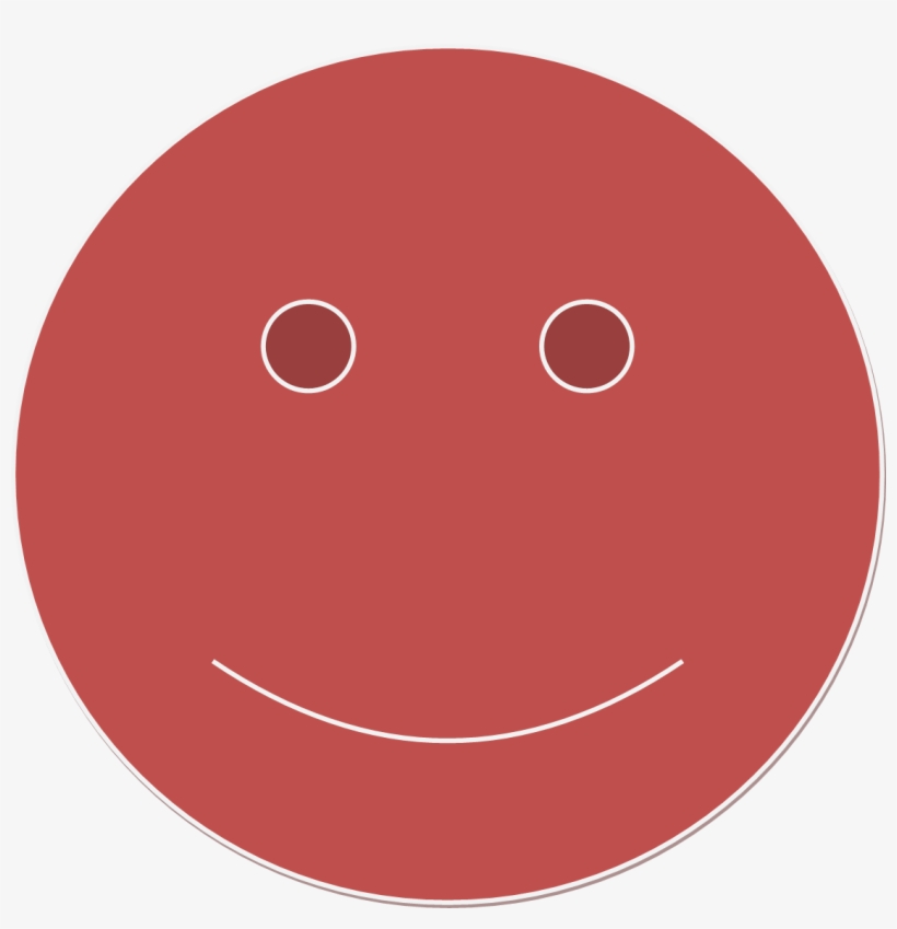 Red Smiley Face - Smiley, transparent png download
