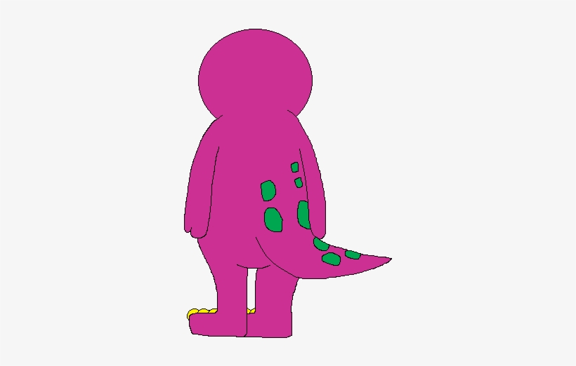 Barney The Dinosaur Partial Back Left Sprite Trans - Wiki, transparent png download