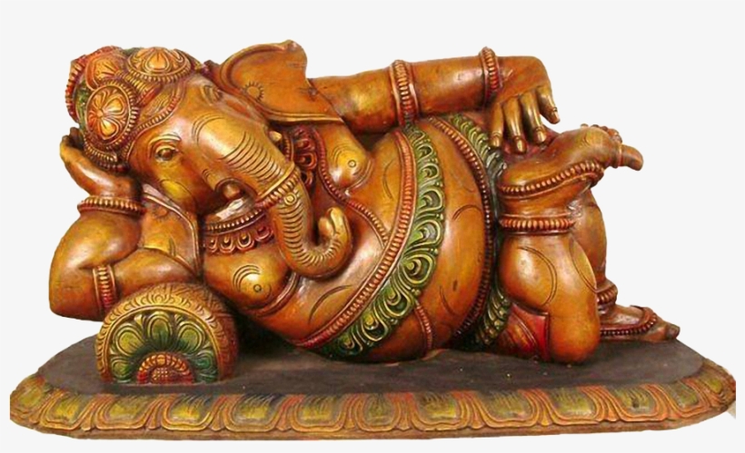Ganesh-reclining - Download Wallpaper For Ganesh, transparent png download
