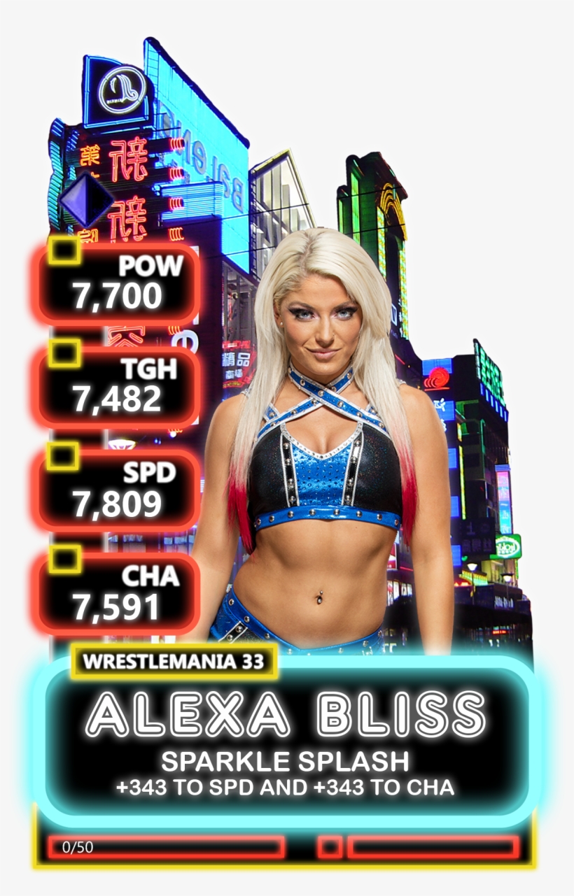 Alexa Bliss Custom Supercard, transparent png download