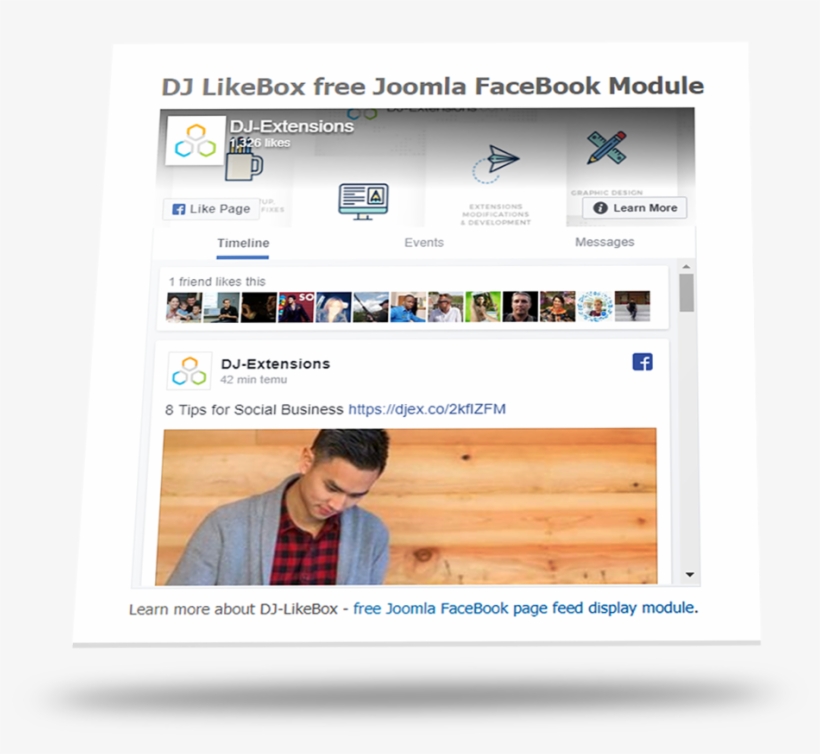 Facebook Fan Box Tabs - Display Device, transparent png download