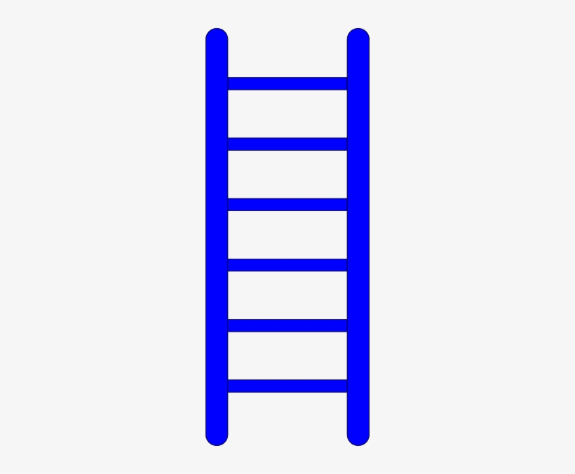 Blue Ladder Svg Clip Arts 234 X 596 Px, transparent png download