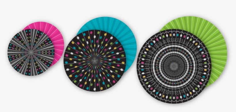 Chalkboard Brights Hanging Paper Fans - Teacher Created Resources Chalkboard Brights Hanging, transparent png download