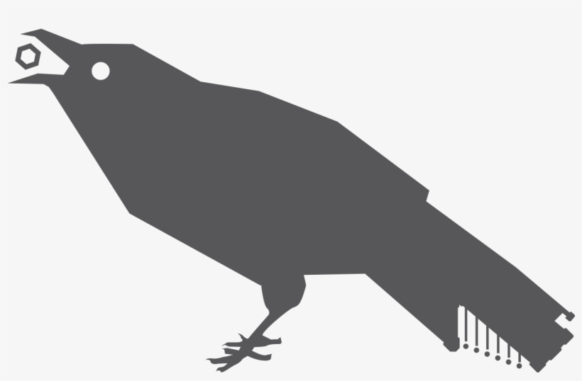 Thirstycrowmark Webnobg - Crow, transparent png download