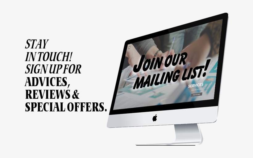 Join Our Mailing List - Imac Apple Mnea2e/a 27 Pulgadas Core I5 8 Gb Ram, transparent png download