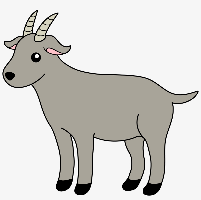 Png Black And White Stock Collection Of Clipart High - Clip Art Of Goat, transparent png download