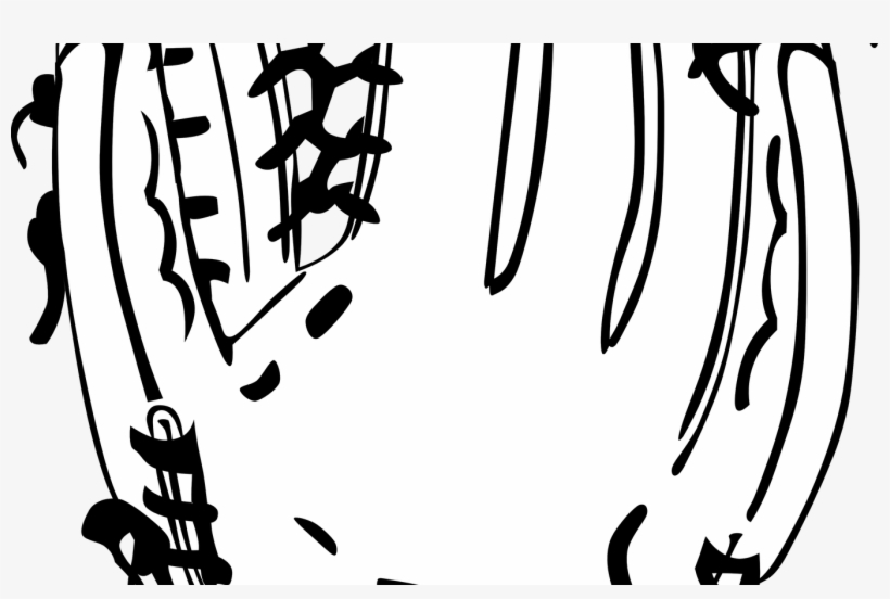 Baseball Bats Crossed Clip Art Black Hot Trending Now - Baseball Glove Art Transparent, transparent png download