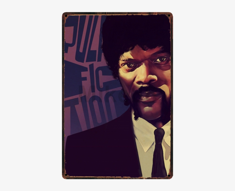 Pulp Fiction Samuel L - Pulp Fiction Art Flore Maquin, transparent png download