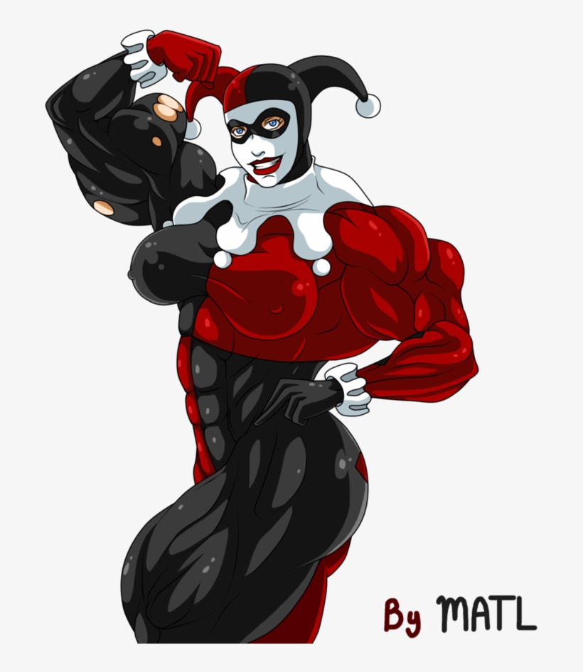 Baseball Bat Clipart Harley Quinn - Harley Quinn Muscles, transparent png download