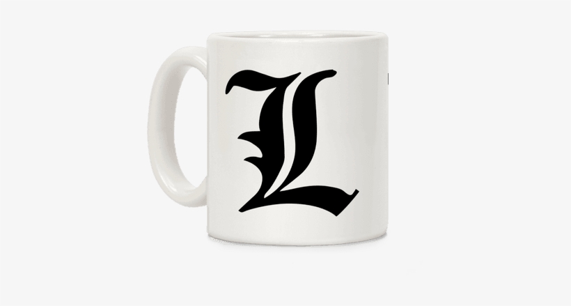 L Insignia Coffee Mug - Death Note Symbol Png, transparent png download