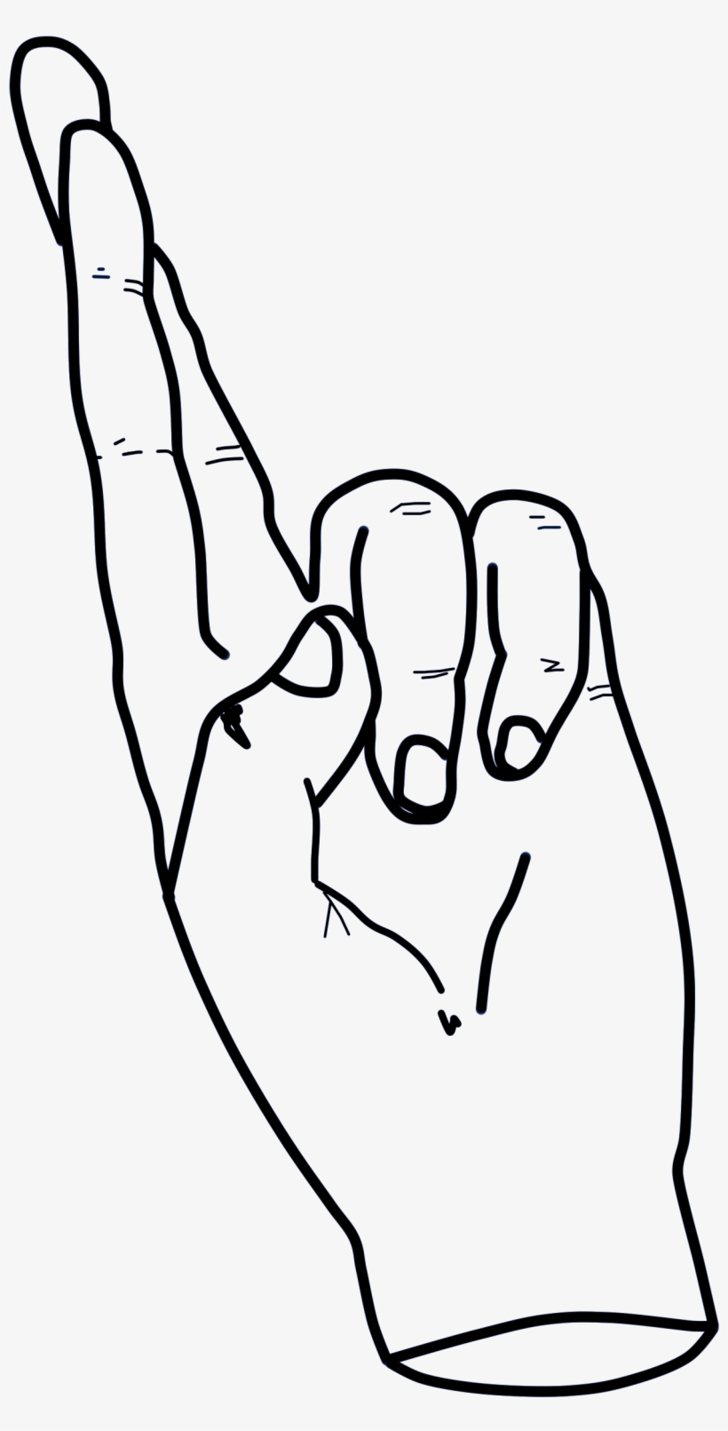 Fingers Crossed Png Hd Transparent Fingers Crossed - Line Art