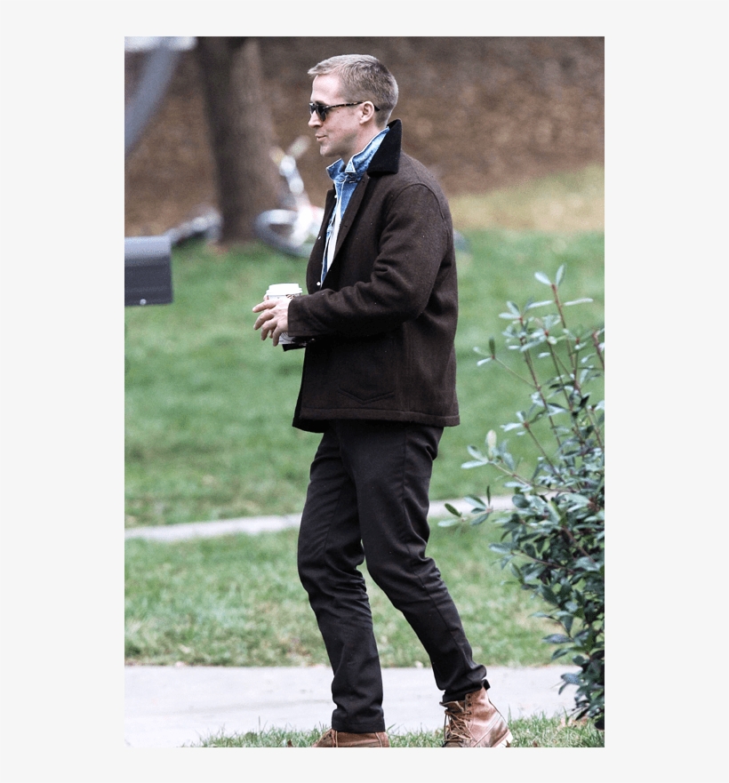 First Man Ryan Gosling Brown Jacket - Ryan Gosling First Man, transparent png download