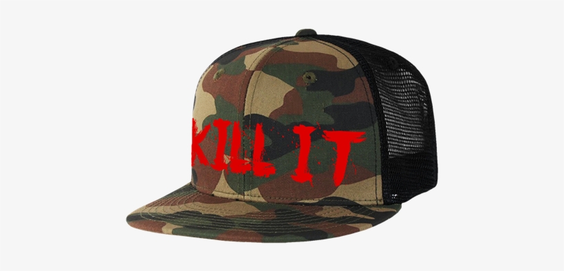 Hat Camo With Red - Kill It Hat, transparent png download