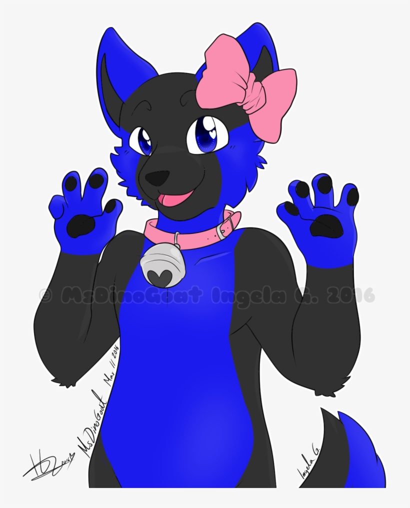 Dante's Cute Bow - Cartoon, transparent png download